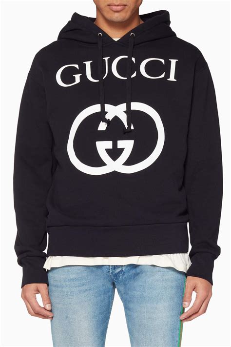 gucci black ice cream hoodie|black gucci hoodie men.